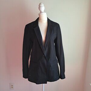 Nwt Gap S black knit ponte blazer with stretch cotton blend